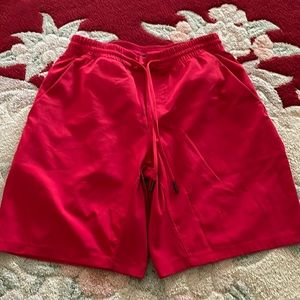 Pace Breaker Red Lululemon Shorts